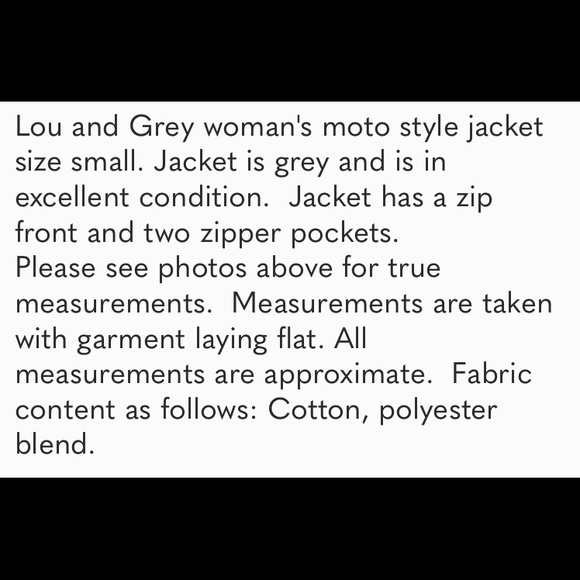 Host Pick 💕 Lou and Grey moto jacket size small - Picture 9 of 9